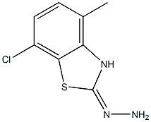 7-CHLORO-4-METHYL-2(3H)-BENZOTHIAZOLONEHYDRAZONE Struktur