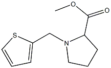 METHYL 1-(THIEN-2-YLMETHYL)PYRROLIDINE-2-CARBOXYLATE Struktur