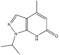 1-ISOPROPYL-4-METHYL-1,7-DIHYDRO-6H-PYRAZOLO[3,4-B]PYRIDIN-6-ONE Struktur