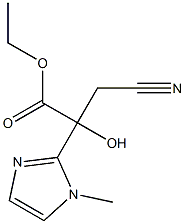 ETHYL 3-CYANO-2-HYDROXY-2-(1-METHYL-1H-IMIDAZOL-2-YL)PROPANOATE Struktur