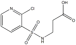 3-{[(2-CHLOROPYRIDIN-3-YL)SULFONYL]AMINO}PROPANOIC ACID Struktur