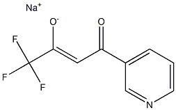 SODIUM 1,1,1-TRIFLUORO-4-OXO-4-PYRIDIN-3-YLBUT-2-EN-2-OLATE Struktur