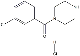 1-(3-CHLOROBENZOYL)PIPERAZINE HYDROCHLORIDE Struktur