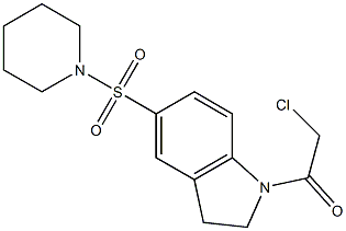 1-(CHLOROACETYL)-5-(PIPERIDIN-1-YLSULFONYL)INDOLINE Struktur