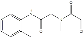 2-CHLORO-N-{2-[(2,6-DIMETHYLPHENYL)AMINO]-2-OXOETHYL}-N-METHYLACETAMIDE Struktur