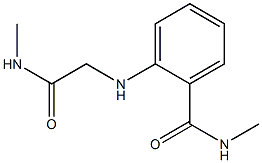 N-METHYL-2-{[2-(METHYLAMINO)-2-OXOETHYL]AMINO}BENZAMIDE Struktur