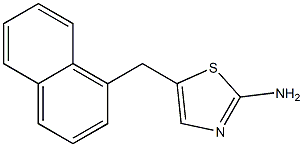 5-(1-NAPHTHYLMETHYL)-1,3-THIAZOL-2-AMINE Struktur