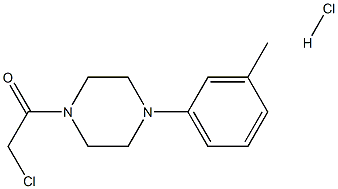 1-(CHLOROACETYL)-4-(3-METHYLPHENYL)PIPERAZINE HYDROCHLORIDE Struktur