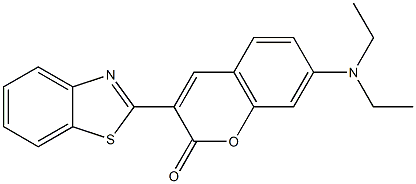 3-(2-BENZOTHIAZOLYL)-7-DIETHYLAMINOCOUMERIN Struktur