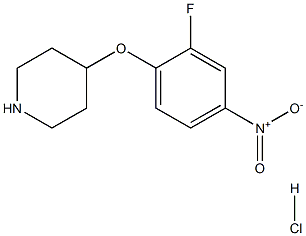 4-(2-FLUORO-4-NITROPHENOXY)PIPERIDINE HYDROCHLORIDE, 95+% Struktur