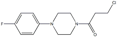 1-(3-CHLOROPROPANOYL)-4-(4-FLUOROPHENYL)PIPERAZINE Struktur