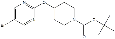 4-(5-BROMOPYRIMIDIN-2-YLOXY)PIPERIDINE-1-CARBOXYLIC ACID TERT-BUTYL ESTER, 95+% Struktur