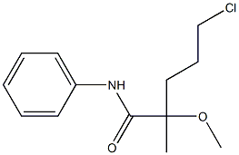 5-CHLROR-2-METHOXY-2-METHYLVALERANILIDE Struktur