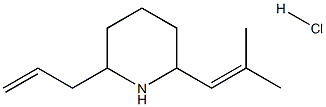 2-ALLYL-6-(2-METHYL-PROPENYL)-PIPERIDINE HYDROCHLORIDE Struktur