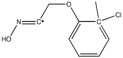 2-(2-CHLORO-2-METHYLPHENOXY)-1-(HYDROXYIMINO)ETHYL Struktur