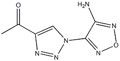 1-[1-(4-AMINO-1,2,5-OXADIAZOL-3-YL)-1H-1,2,3-TRIAZOL-4-YL]ETHANONE Struktur