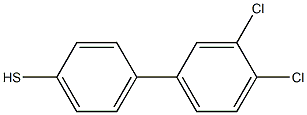 4-(3,4-DICHLOROPHENYL)THIOPHENOL 96% Struktur