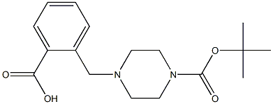 4-(2-CARBOXYBENZYL)PIPERAZINE-1-CARBOXYLIC ACID TERT-BUTYL ESTER, 95+% Struktur