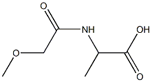 2-[(METHOXYACETYL)AMINO]PROPANOIC ACID Struktur