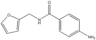 4-AMINO-N-(2-FURYLMETHYL)BENZAMIDE Struktur