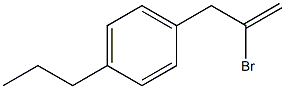 2-BROMO-3-(4-N-PROPYLPHENYL)-1-PROPENE 97% Struktur