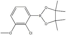 2-(2-CHLORO-3-METHOXYPHENYL)-4,4,5,5-TETRAMETHYL-[1,3,2]DIOXABOROLANE, 95+% Struktur