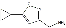 (5-CYCLOPROPYL-1H-PYRAZOL-3-YL)METHYLAMINE Struktur