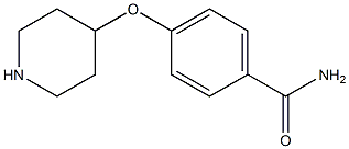 4-(4-PIPERIDINYLOXY)BENZAMIDE Struktur