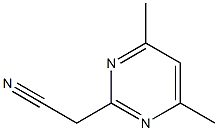 (4,6-DIMETHYLPYRIMIDIN-2-YL)ACETONITRILE Struktur