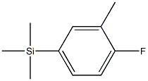 1-(TRIMETHYLSILYL)-4-FLUORO-3-METHYLBENZENE 96% Struktur