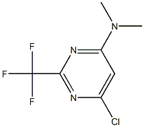 (6-CHLORO-2-TRIFLUOROMETHYLPYRIMIDIN-4-YL)DIMETHYL-AMINE, 95+% Struktur