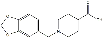 1-BENZO[1,3]DIOXOL-5-YLMETHYLPIPERIDINE-4-CARBOXYLIC ACID, 95+% Struktur