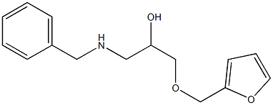 1-Benzylamino-3-(furan-2-ylmethoxy)-propan-2-ol Struktur