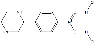 2-(4-Nitro-phenyl)-piperazine 2HCl Struktur