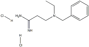 3-(Benzyl-ethyl-amino)-propionamidine 2HCl Struktur