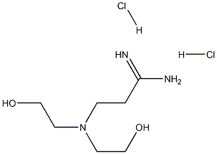 3-[Bis-(2-hydroxy-ethyl)-amino]-propionamidine 2HCl Struktur