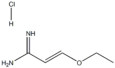 3-Ethoxy-acrylamidine HCl Struktur