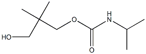 Isopropyl-carbamic acid 3-hydroxy-2,2-dimethyl-propyl ester Struktur