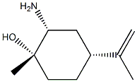 trans-2-Amino-4(R )-isopropenyl-1-methyl-cyclohexanol Struktur