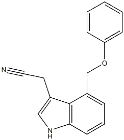 2-(4-(PHENOXYMETHYL)-1H-INDOL-3-YL)ACETONITRILE Struktur