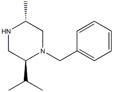 1-BENZYL-2(S)-ISOPROPYL-5(R)METHYL-PIPERAZINE Struktur