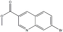 7-BROMO-QUINOLINE-3-CARBOXYLIC ACID METHYL ESTER Struktur