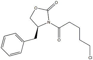 (S)-3-(5-CHLOROPENTANOYL)-4-BENZYLOXAZOLIDIN-2-ONE Struktur