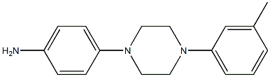 1-(3-METHYLPHENYL)-4-(4-AMINOPHENYL ) PIPERAZINE Struktur