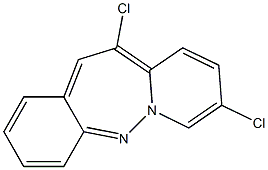 8,11-DICHLORO DIBENZO(B,F)DIAZEPINE Struktur