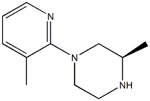 (R)-3-methyl-1-(3-methylpyridin-2-yl)piperazine Struktur