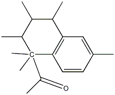 1-Acetyl-1,1,3,4,6-Hexamethyl Tetrahydronaphthalen Struktur