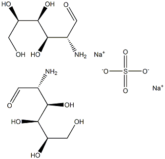 D-Glucosamine Sodium Sulfate Struktur