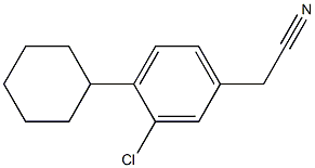 3-CHLORO-4-CYCLOHEXYLPHENYLACETONITRILE Struktur