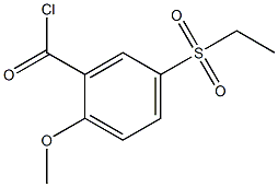 2-METHOXY-5-(ETHYLSULFONYL) BENZOYL CHLORIDE Struktur